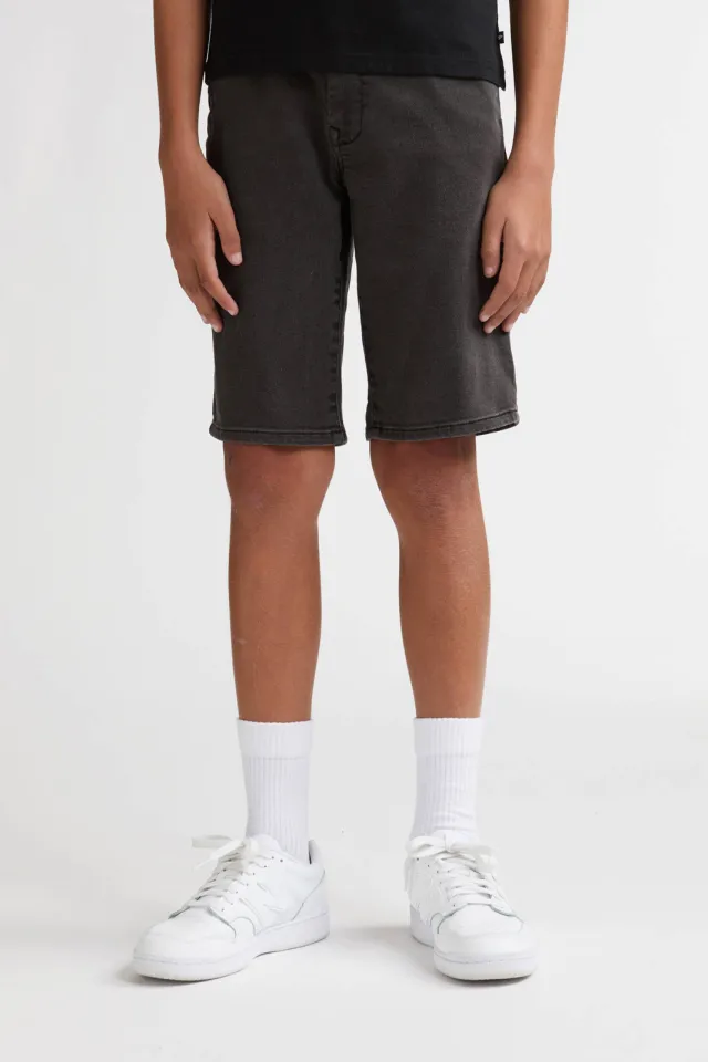 Petrol Industries denim short grijs Silver grey