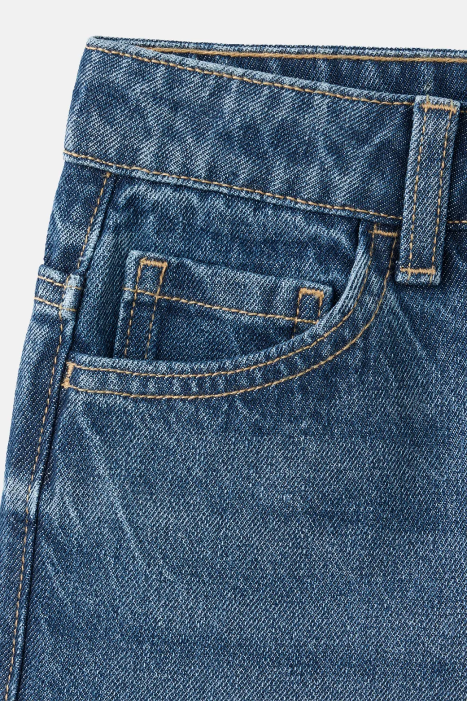 Mango Kids straight leg jeans - middelblauw medium blue denim, foto 2
