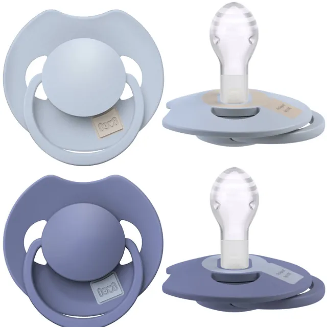 Difrax LOVI Prime fopspeen lichtblauw & navy