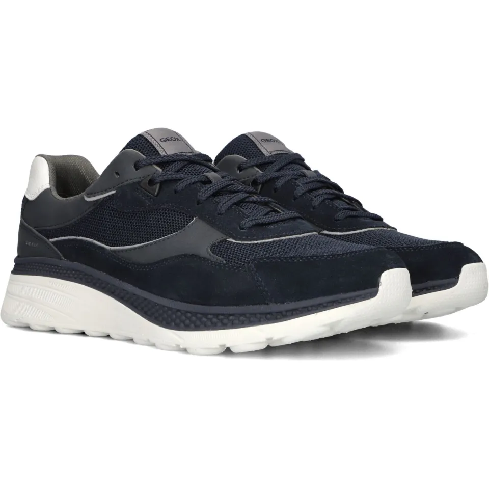 Geox Spherica Actif X1 lage sneaker blauw, foto 4