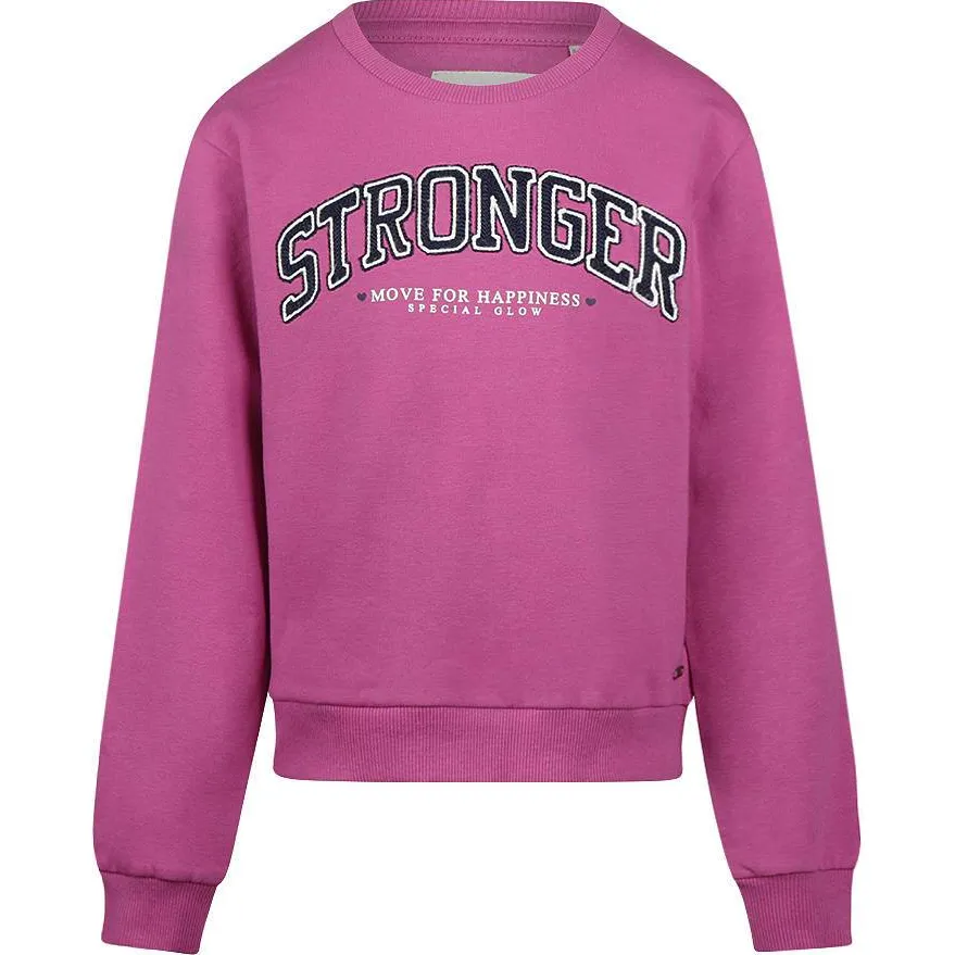 No Way Monday rechtvallende sweater met tekst - paars, foto 2