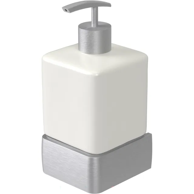 Haceka Zeepdispenser Haceka Aline Brushed 7,4x15,4 cm Aluminium Geborsteld Zilver