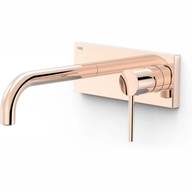Tres Study Exclusive wastafelmengkraan inbouw 18 cm rosé goud Rose Goud