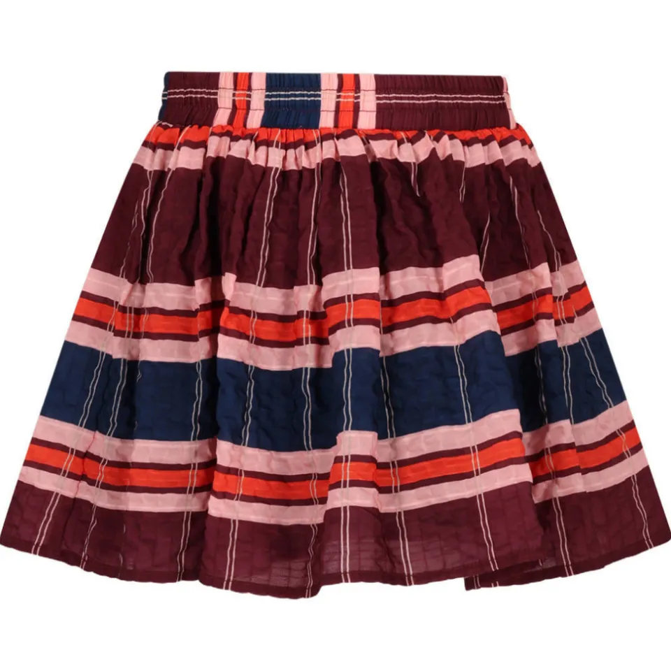 Nono Ninu korte rok donkerrood/roze/donkerblauw, foto 3