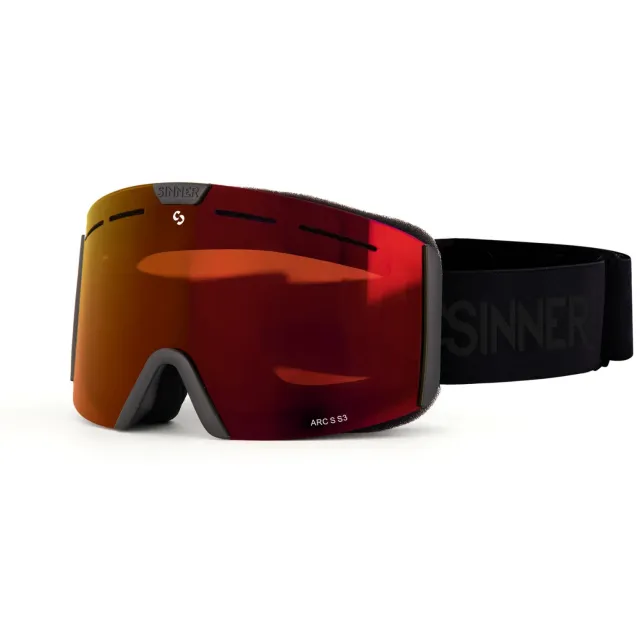 Sinner Arc S Skibril - Matzwart