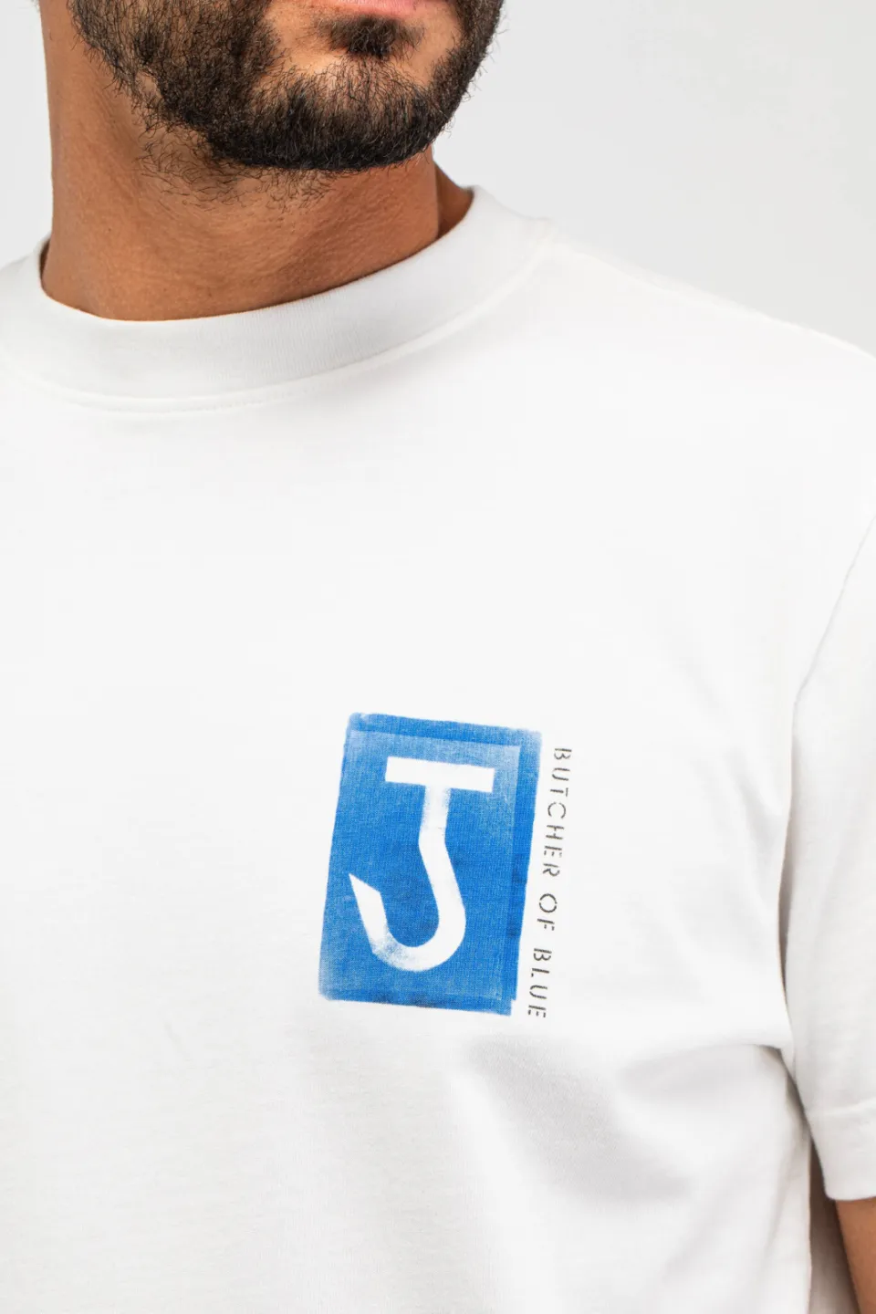 Butcher of Blue relaxed T-shirt met backprint wit, foto 7