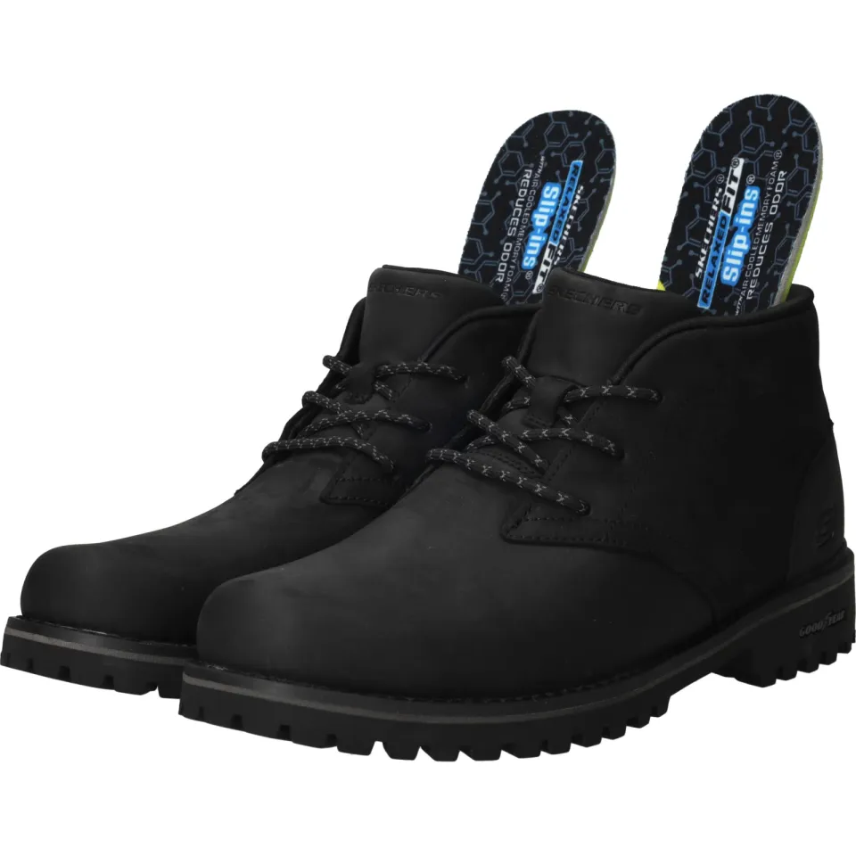 Skechers Slip-ins Quintero Damien veterboots zwart, foto 5