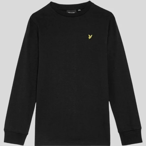 Lyle & Scott longsleeve zwart met ronde hals, foto 2