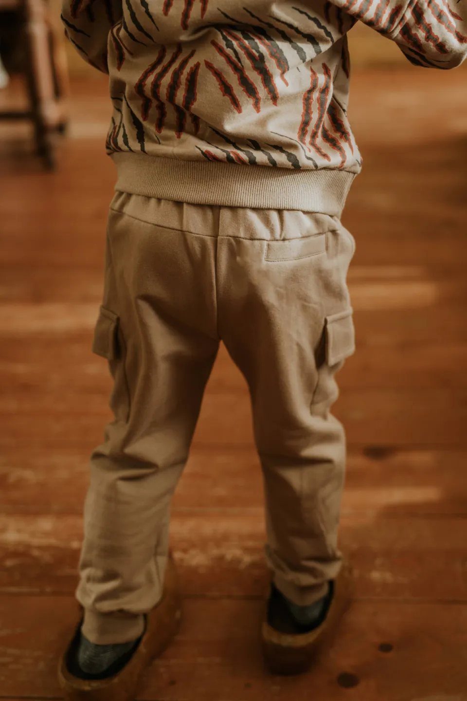 Koko Noko loose fit cargobroek zand, foto 6