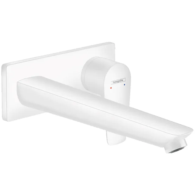 Hansgrohe Talis E wastafelmengkraan afdekset mat wit