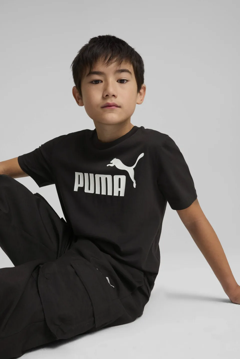 Puma ESS No. 1 Logo t-shirt zwart