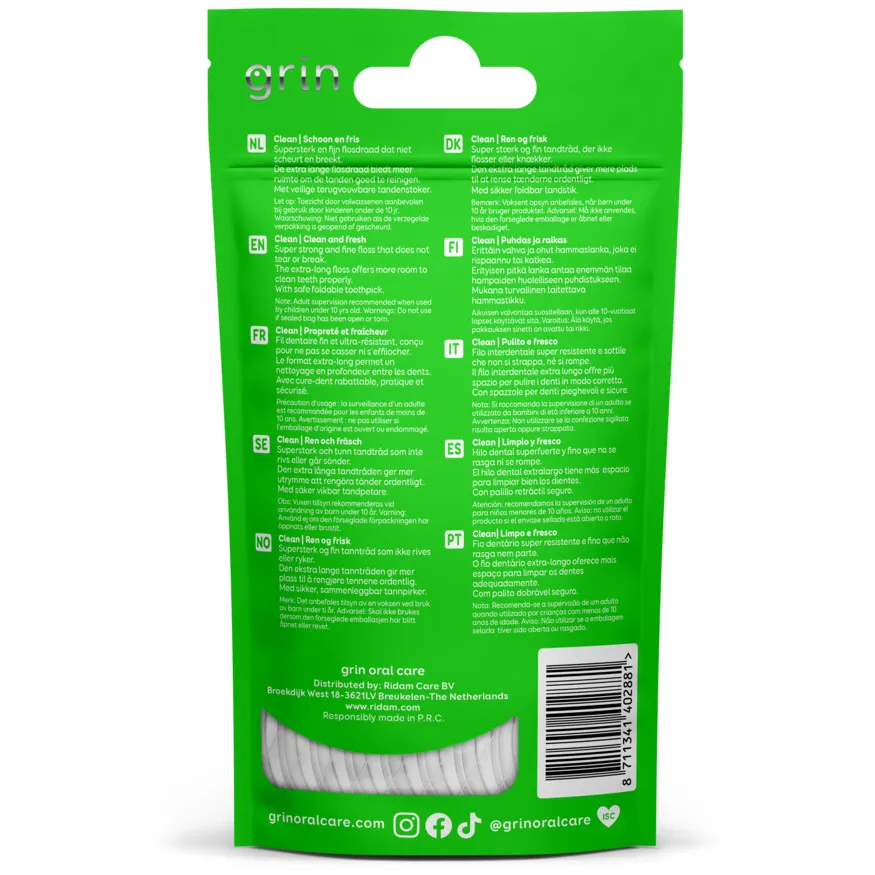 Grin Clean Super Fresh floss-sticks, foto 2