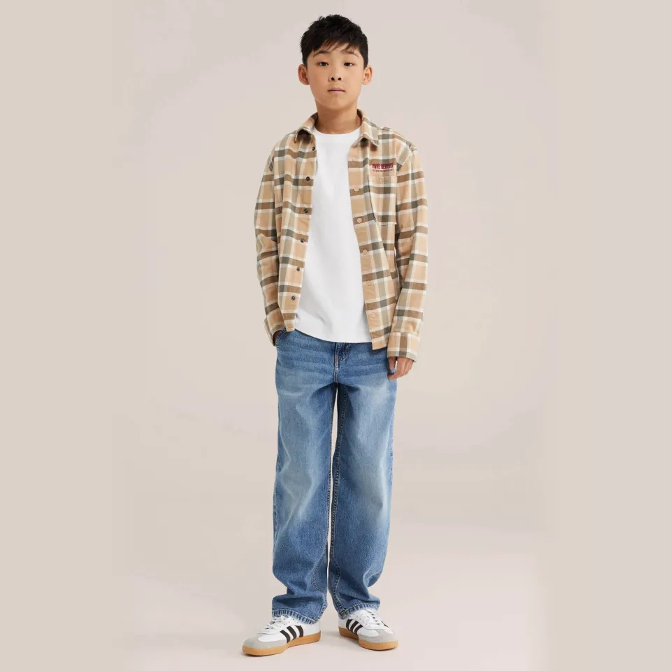 WE Fashion geruit overhemd - beige, foto 2