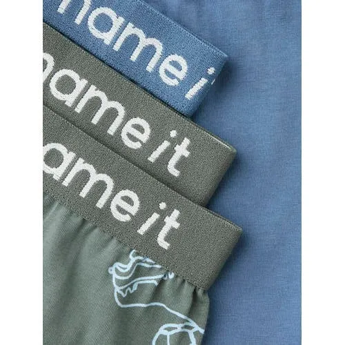 NAME IT boxershorts met print set van 3 grijsgroen, foto 5