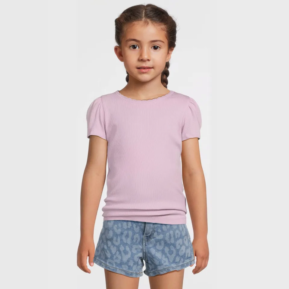 NAME IT t-shirt rib gebreid paars Winsome Orchid