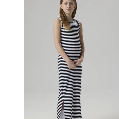 NAME IT Nkfsuraja maxi jurk bright white-w. black stripes, foto 3