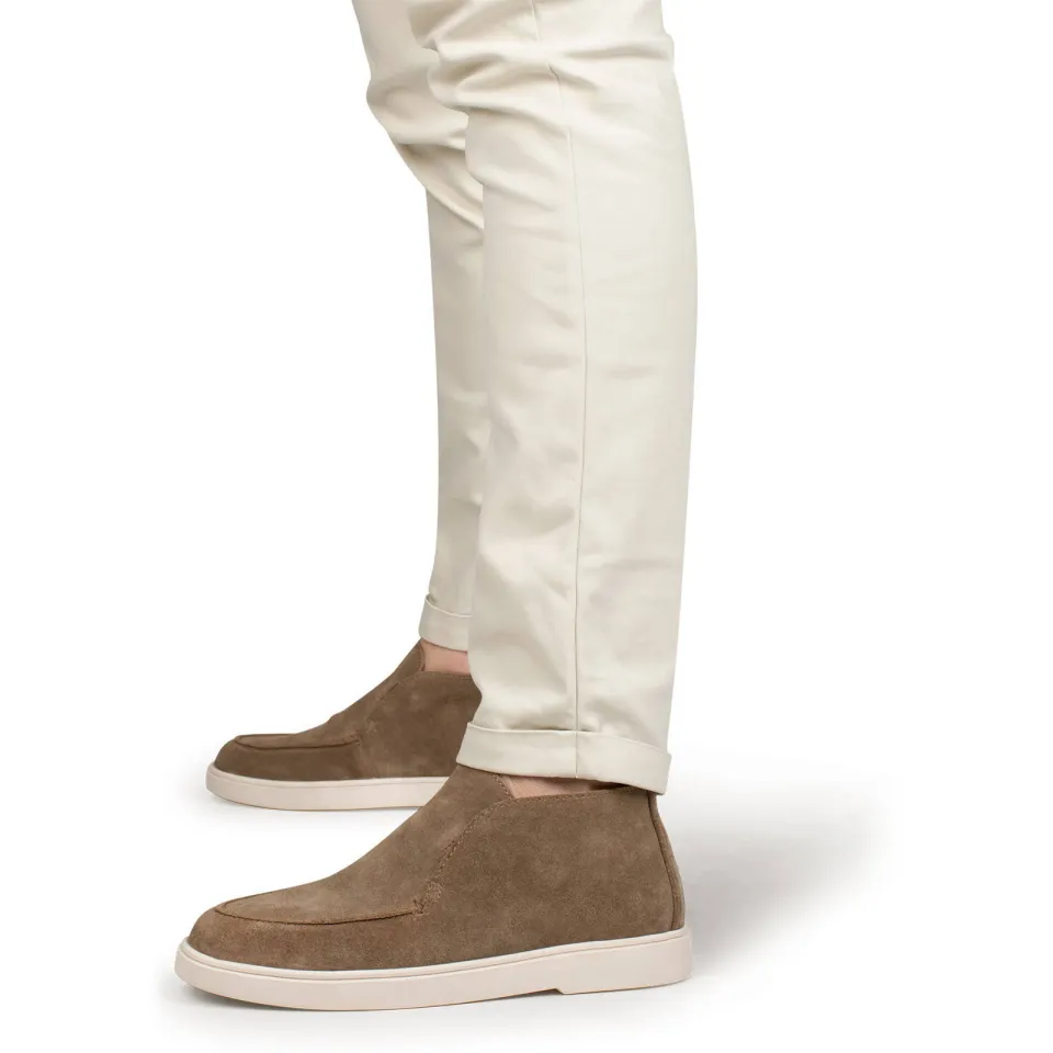 Poelman Milan suède enkelboots - lichtbruin, foto 6