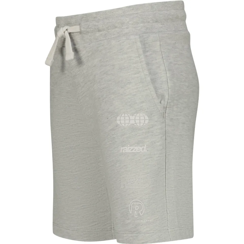 Raizzed relaxed sweatshort lichtgrijs melange, foto 4