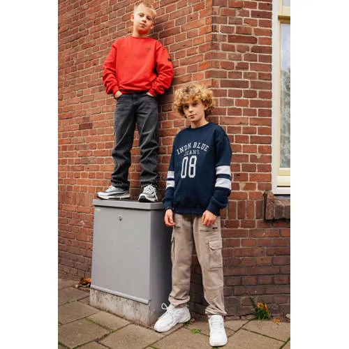 Indian Blue Jeans oversized sweater met print - donkerblauw, foto 3