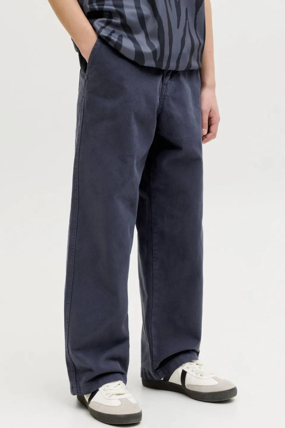Jack & Jones Junior baggy casual broek donkerblauw, foto 5