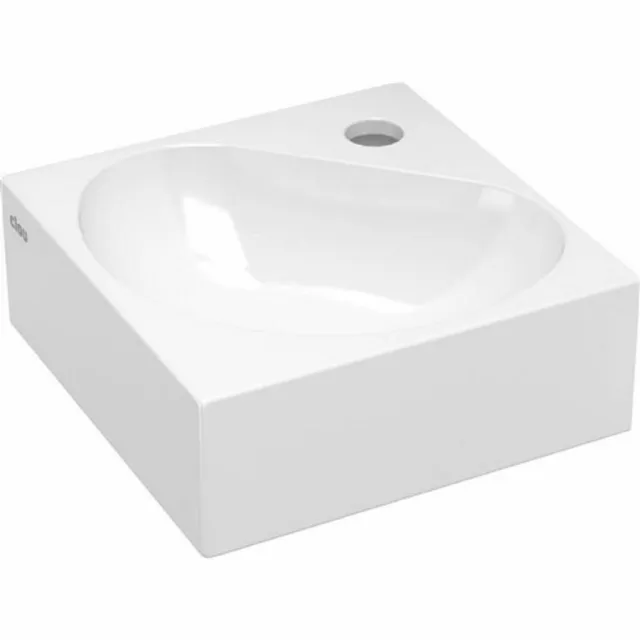 Clou Hoekfontein Clou Flush 5 27x27x10 cm Keramiek Glans Wit Clou