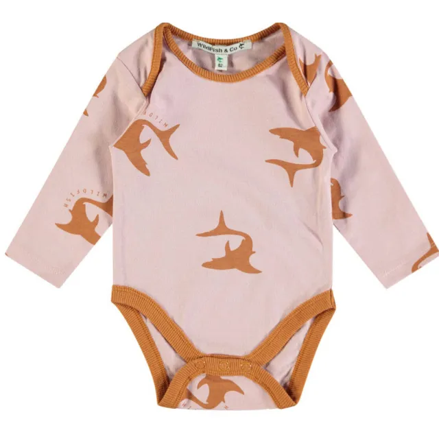 Wildfish romper met all-over print lichtroze/bruin, foto 2
