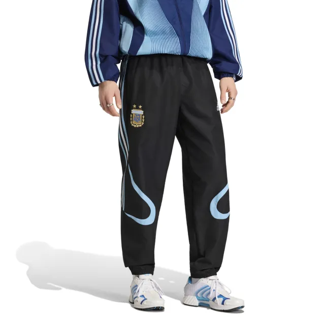 Adidas Argentinië Trainingsbroek 2006 Donkerblauw Lichtblauw Goud, foto 3