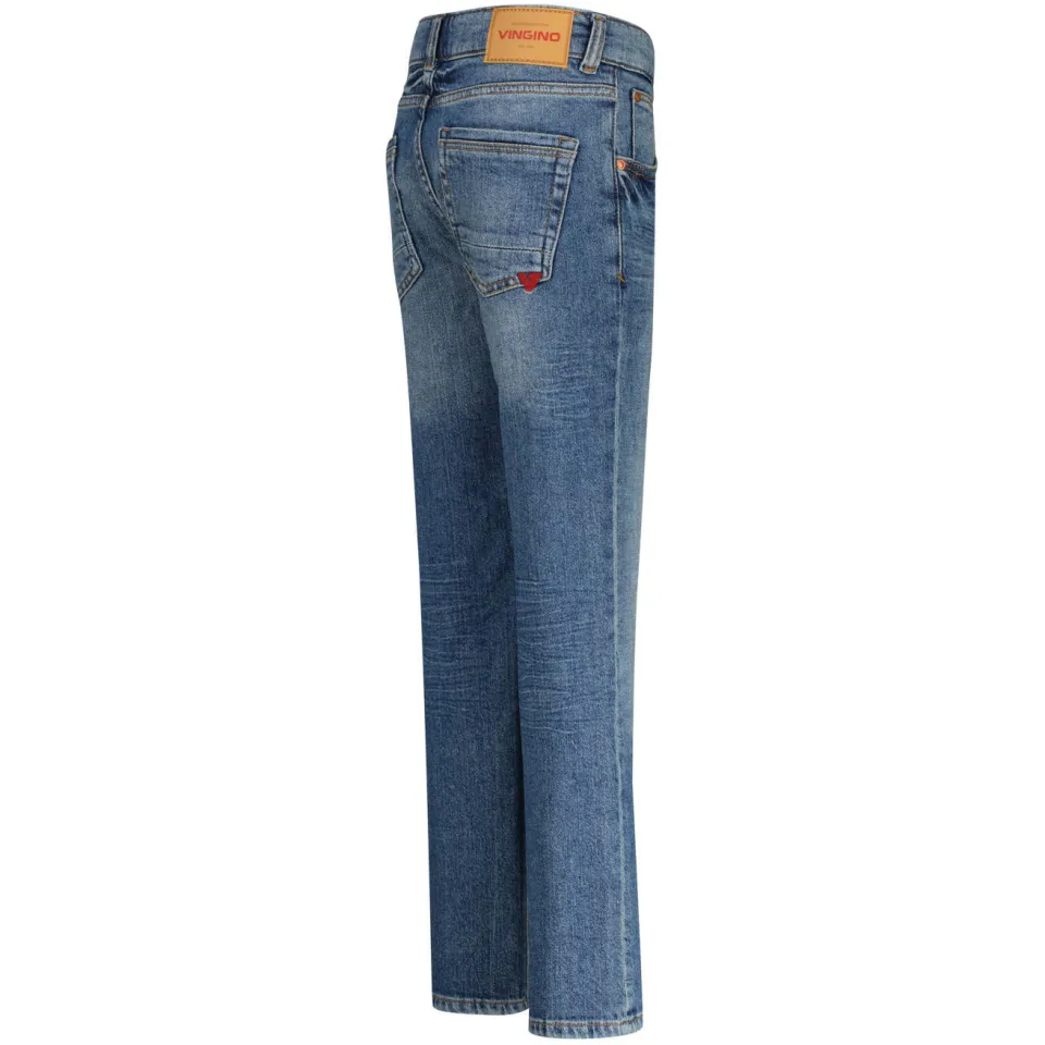 Vingino regular waist regular fit jeans medium blue denim, foto 3