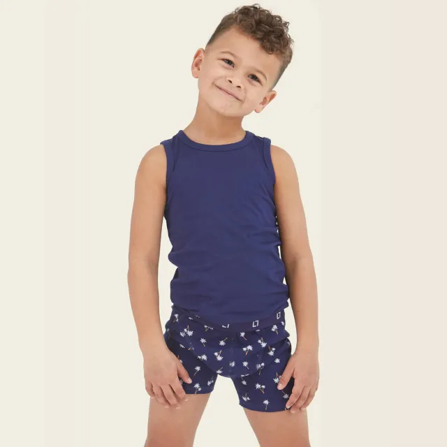 Little Label boxershort blauw set van 5