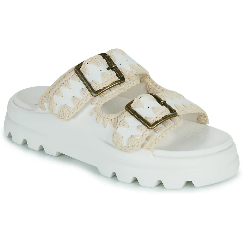 Mou Eva one-piece slide slippers wit