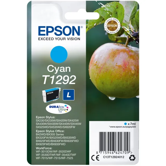 Epson T1292 HC Cyaan (Appel)