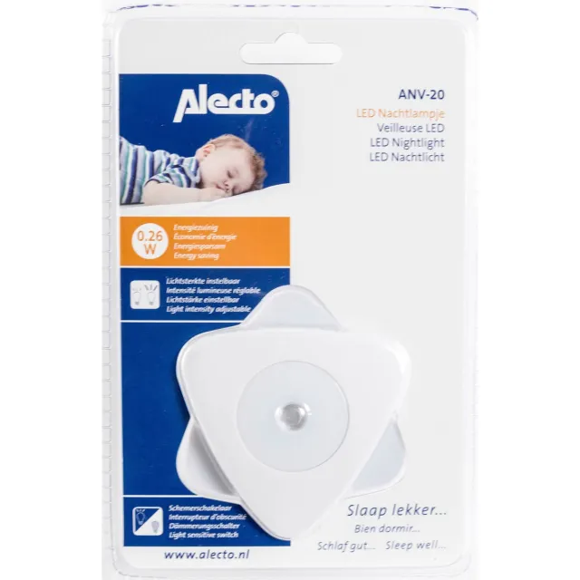 Alecto ANV-20 automatisch LED nachtlampje Wit
