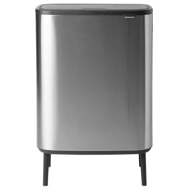 Brabantia Brabantia Bo Touch Bin Hi, met 2 binnenemmers, 2 x 30 liter - Matt Steel Fingerprint Proof