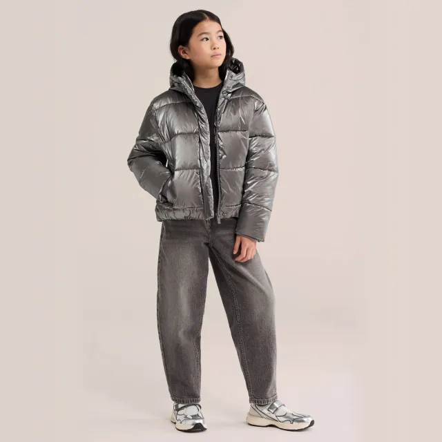 WE Fashion gewatteerde jas zilver