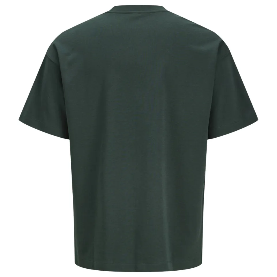 Jack & Jones junior oversized T-shirt donkergroen, foto 4