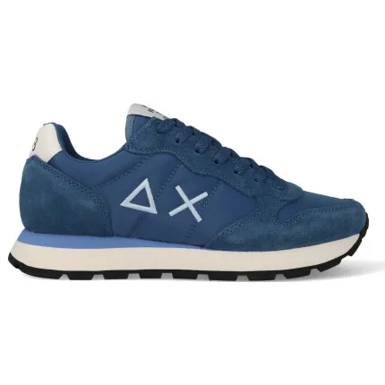 Sun68 Tom Solid lage sneakers blauw