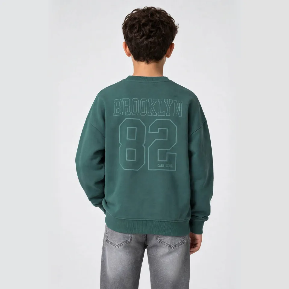 Cars sweater met backprint - donkergroen, foto 4