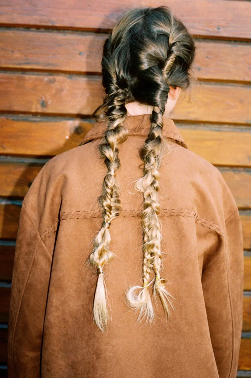 Mango Kids suèdelook tussenjas - bruin, foto 5
