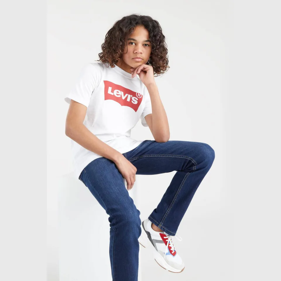 Levi's Kids Batwing T-shirt korte mouw wit, foto 5