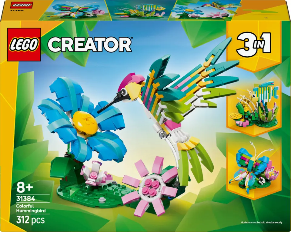 Lego Creator Wilde dieren: kleurrijke kolibrie 31384, foto 3