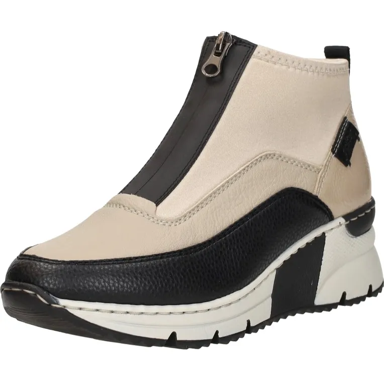 Rieker Livilia hoge sneakers beige, foto 4