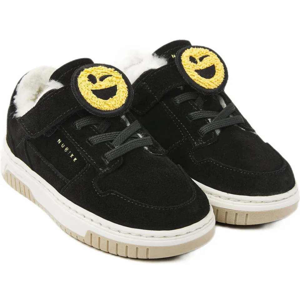 Nubikk Basket Teddy Jr gevoerde suède sneakers zwart, foto 6