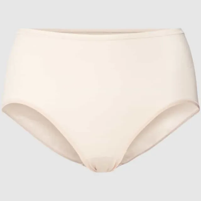 Mey Slip met labelprint, model 'Superfine' beige, foto 2