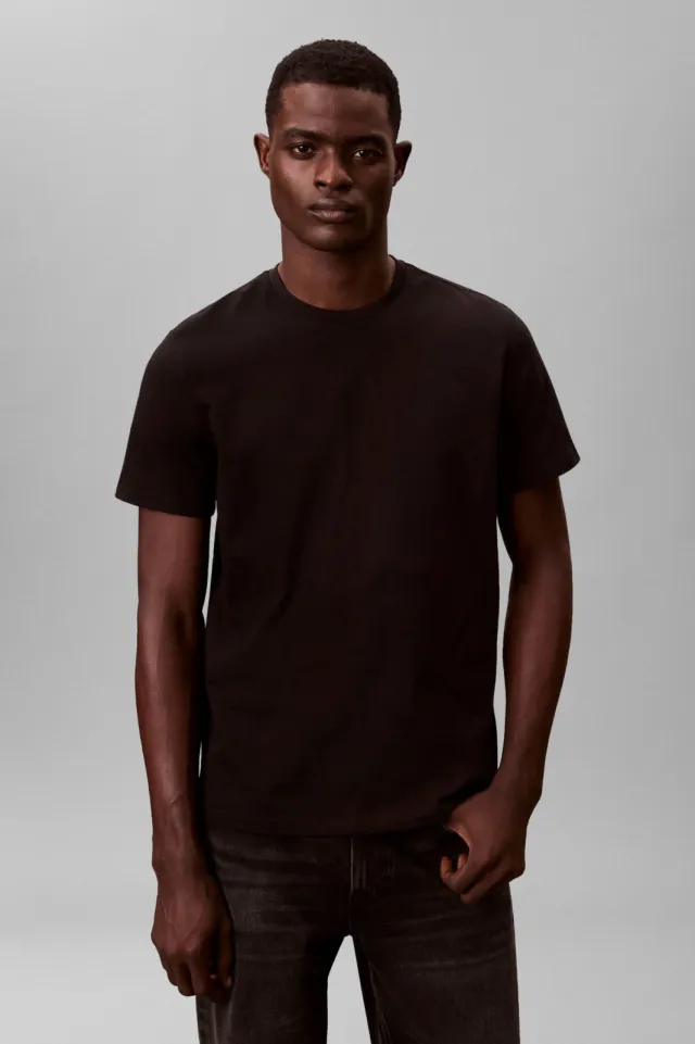 Calvin Klein JEANS regular T-shirt zwart, foto 4