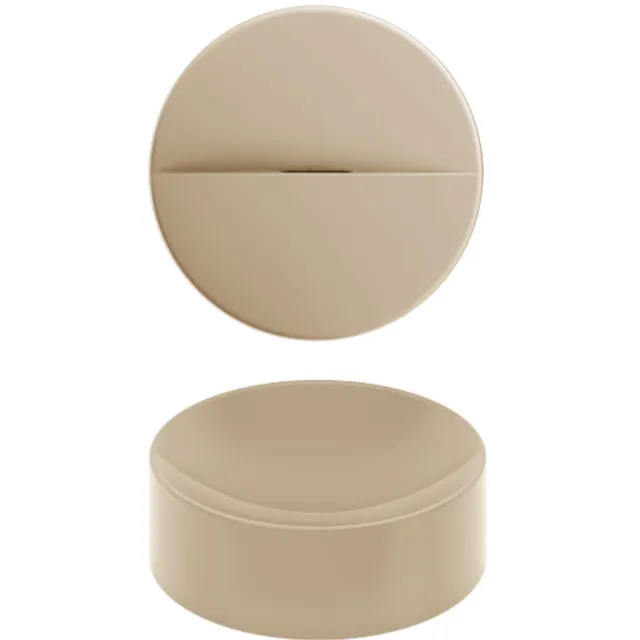 Clou Vale Rond Fontein Zonder Kranenbank Met Geïntegreerde Afvoer Mat Mosterd Keramiek 22 cm Geel