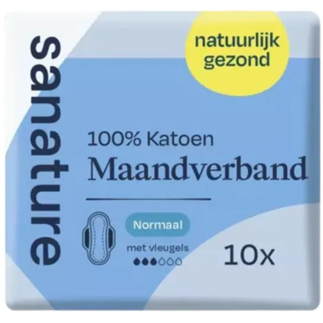 Sanature 100% katoen maandverband normaal