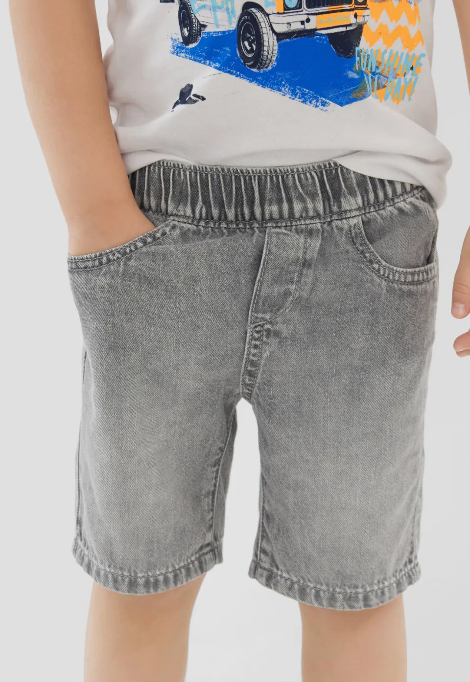 S.Oliver short grey denim, foto 6