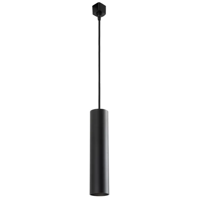 Lucide TRACK FLORIS Hanglamp - 1-fase Railsysteem / Railverlichting - 1xGU10 - Zwart (Uitbreiding)