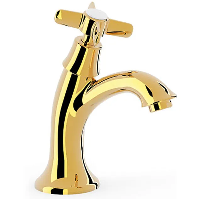 Tres Clasic wastafelkraan goud RVS