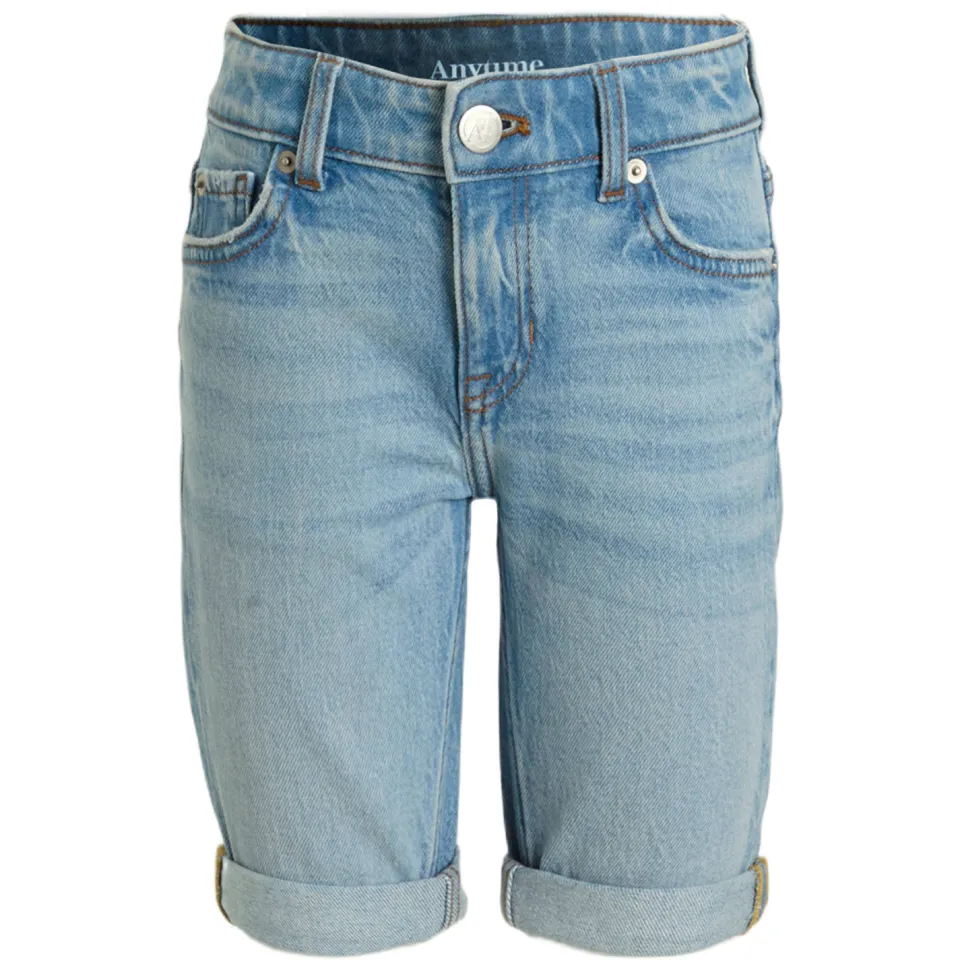 Anytime denim short lichtblauw, foto 2